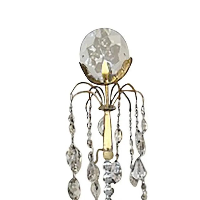 Mid 19th Century Russian Gilt Bronze Mounted Amethyst and Cut Glass White Marble Candelabra - a Pair For Sale - Image 5 of 8