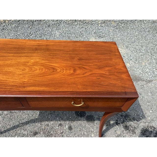 Art Deco Vintage Biedermeier Style Console Table or Writing Table Desk For Sale - Image 3 of 8