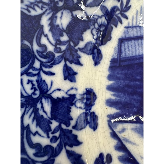 Vintage English Chinoiserie Plate For Sale - Image 4 of 5