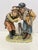 Vintage Large Capodimonte Porcelain Figurine of Rabbit Hunters With Dog For Sale - Image 4 of 10