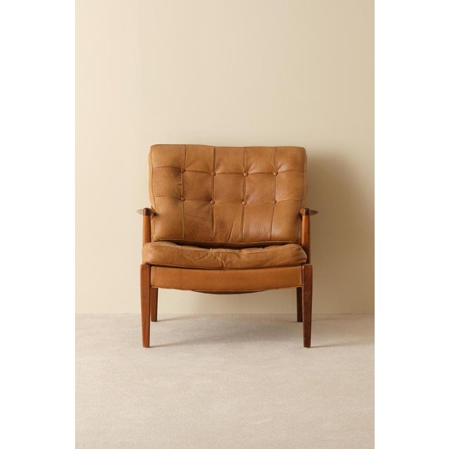 Vintage Model Löven Easy Chairs by Arne Norell, 1960s, Set of 2 For Sale - Image 6 of 9