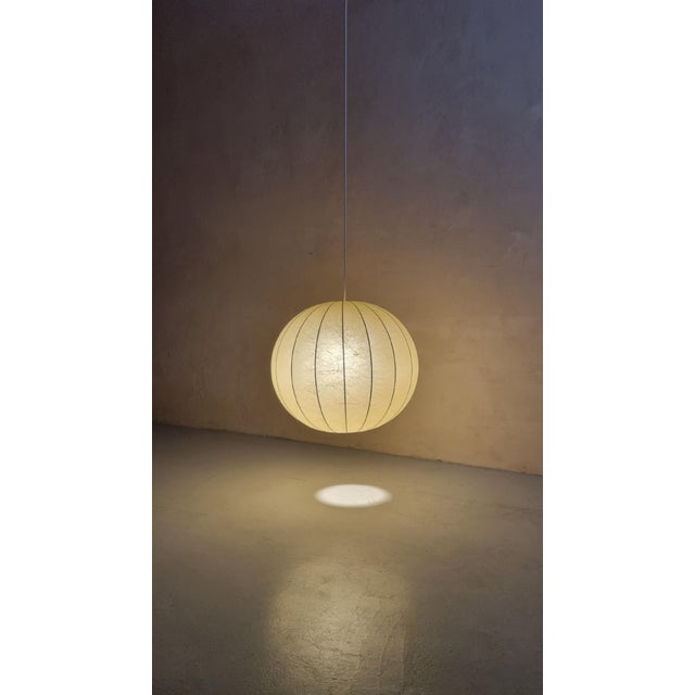 Large Cocoon Pendant Lamp, 1960s For Sale - Image 6 of 7
