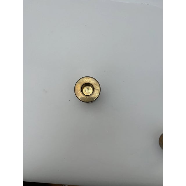 Scandinavian Functionalist Candlesticks in Bronze, 1950s, Set of 3 For Sale - Image 14 of 14