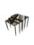 Stitched Leather and Brass Nesting Tables by Jacques Adnet, 1950s, Set of 3 For Sale - Image 4 of 9