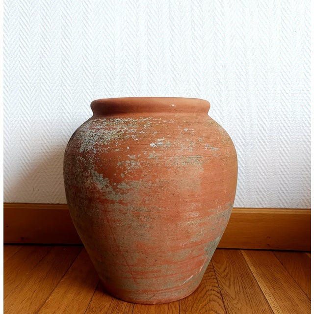 Terracotta Garden Jar, 1950s For Sale - Image 6 of 10