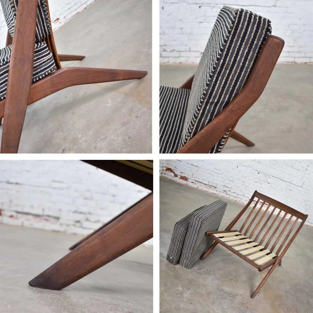 Mid 20th Century Scandinavian Modern Scissor Lounge Chair by Folke Ohlsson for Dux For Sale - Image 9 of 12