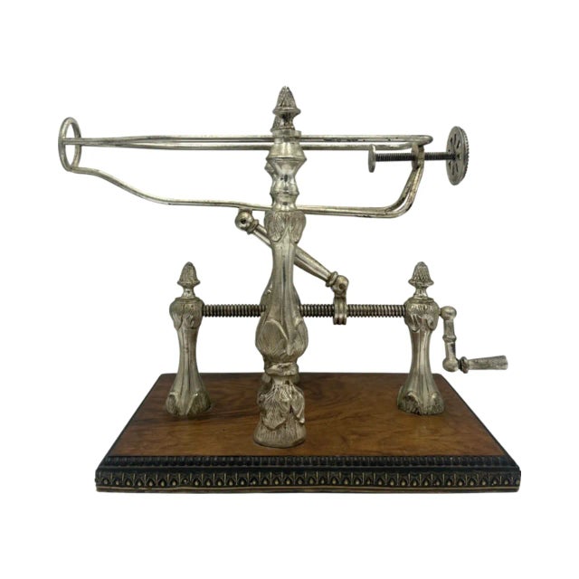 Antique French Mechanical Wine Pourer Silverplate Barware Wine Taster For Sale - Image 12 of 12