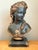 Vintage Gilt Tipped Carved Wood Female Bust For Sale - Image 16 of 18