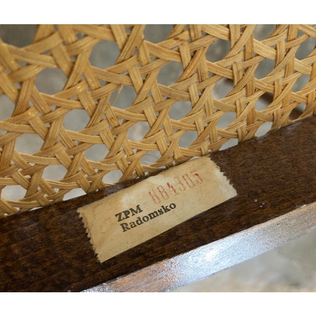 Vintage Bentwood Caned Seat Bistro Chair - Price Per Chair For Sale - Image 10 of 11