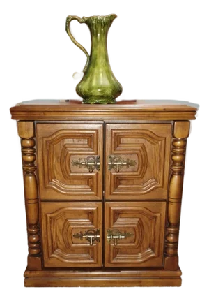 1970s Spanish Mediterranean Accent Cabinet/ Nightstand