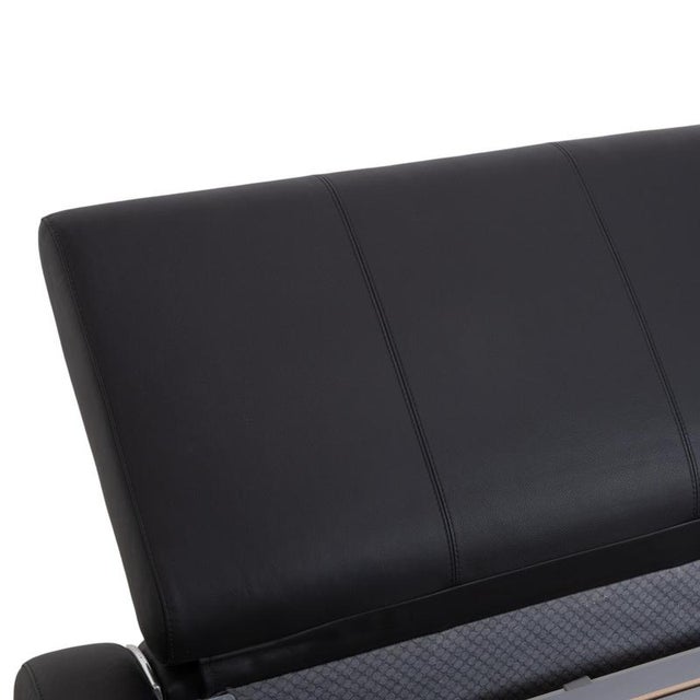 Animal Skin Joop! Swing Leather Bed Black Double Bed For Sale - Image 7 of 17