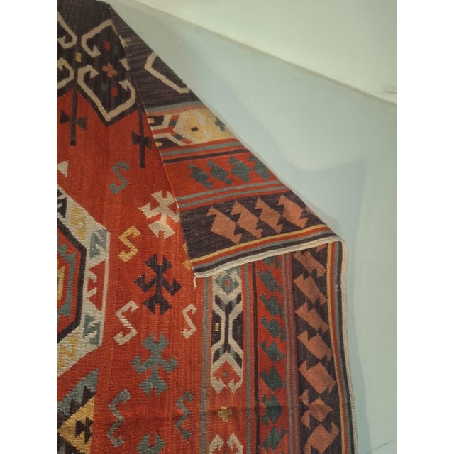 Vintage Handwoven Turkish Anatolian Kilim Rug, 8’6” X 5’8” For Sale In Los Angeles - Image 6 of 6