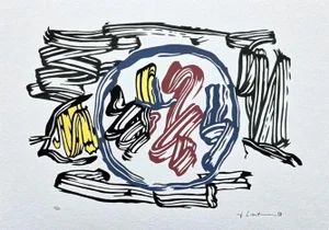 After Roy Lichtenstein, "Apple and Lemon", 1990s, Silk-Screen