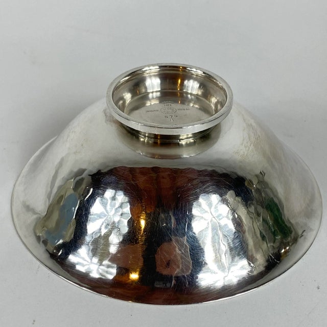 1940s Small Danish Sterling Silver Bowl by Harald Nielsen for Georg Jensen For Sale In New York - Image 6 of 8