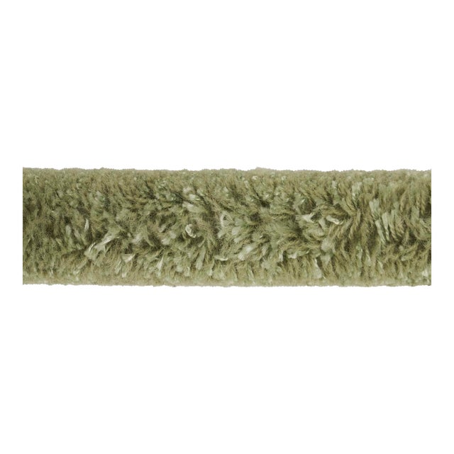 SAMPLE - Schumacher x Neisha Crosland Tuft Braid Tape In Olive For Sale