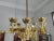 1960s Mid-Century Modern Brass and White Painted Metal Chandelier For Sale - Image 10 of 11