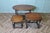 Oval Nest of Tables in Oak by Charm, 1940s, Set of 3 For Sale - Image 4 of 9