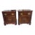 Drexel Chippendale Mahogany Flame Nightstands For Sale