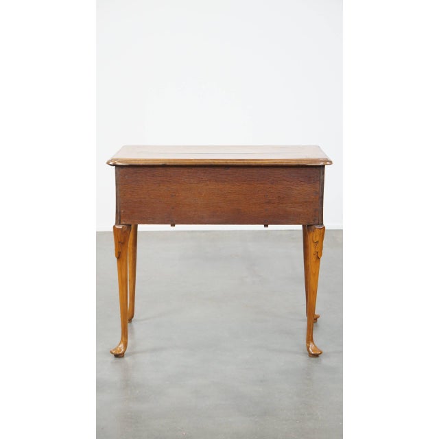 Antique Dutch Burl Walnut Writing or Side Table, 18th Century For Sale - Image 4 of 16