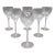 Mid 20th Century Miller Rogaska Crystal Stemware Soho Wine Water Goblet Glasses- Set of 6 For Sale