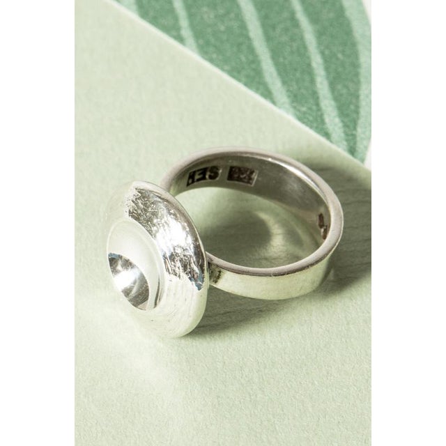 Silver Ring by Sven-Erik Högberg, 1972 For Sale - Image 4 of 7