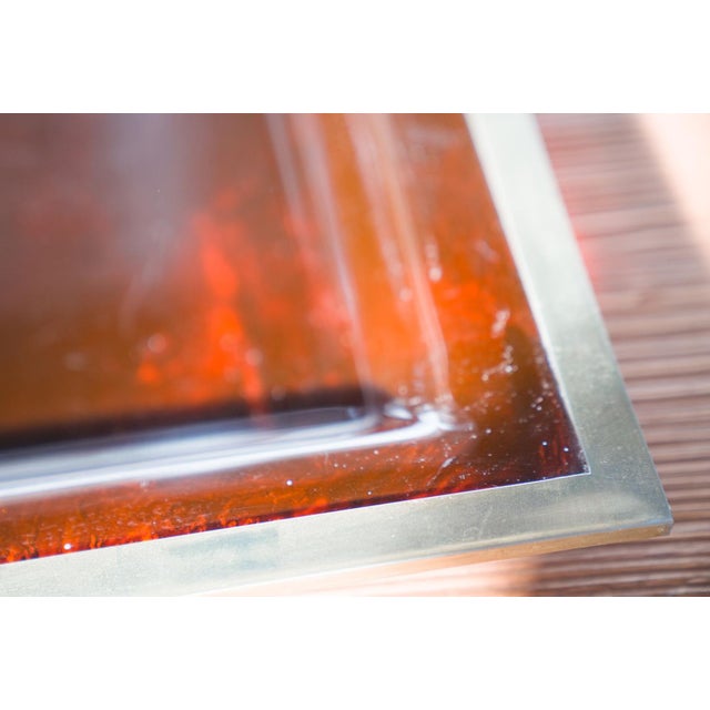 Mid-Century Acrylic and Metal Tray from Christian Dior, 1970s For Sale - Image 5 of 14