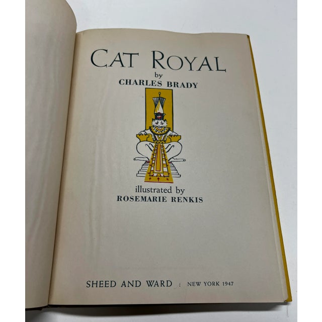 Shabby Chic 1947 Cat Royal by Charles Brady Book For Sale - Image 3 of 13