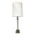 Vintage Glass Column Table Lamp For Sale