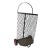 Mid-Century French Rolling Market Basket Cart For Sale