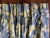 Textile Pair of Extra Long Waverly Chambray Blue Hydrangea Custom Curtains For Sale - Image 7 of 12