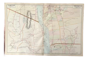 Antique Cartography Map Section 19 of Ulster and Dutchess Counties, New York - Published by Watson and Company, 1891