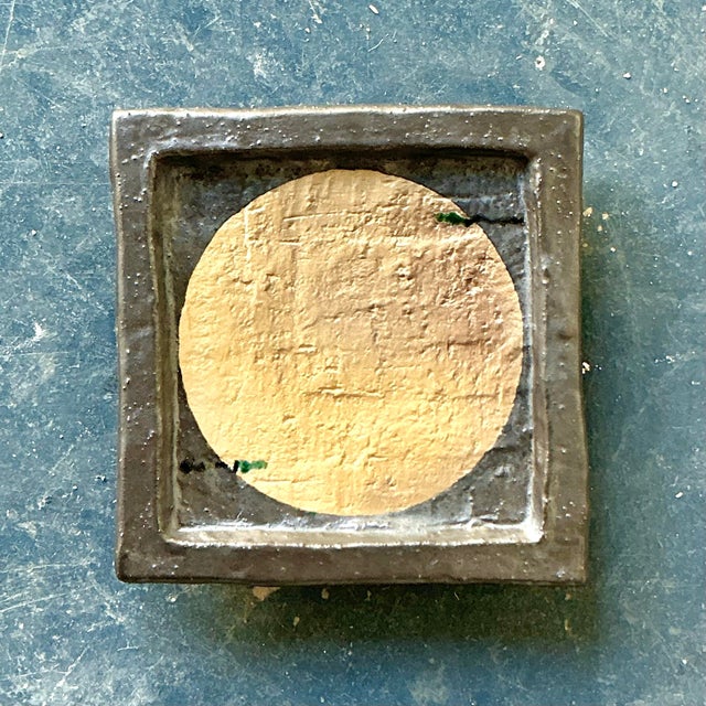 Late 20th Century Vintage Boho Original Studio Pottery Ring Dish For Sale - Image 5 of 11