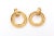 Vintage Chanel Quilted Gold Plated Door Knocker Clip on Earrings 80's - 2 Pieces For Sale - Image 9 of 12