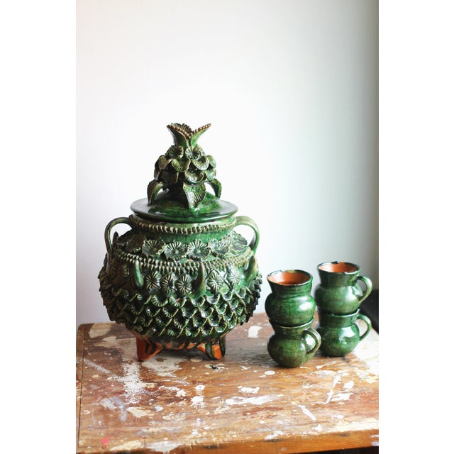 1970s Green Ponchero (Pineapple Punch Bowl) by Hilario Alejos Madrigal