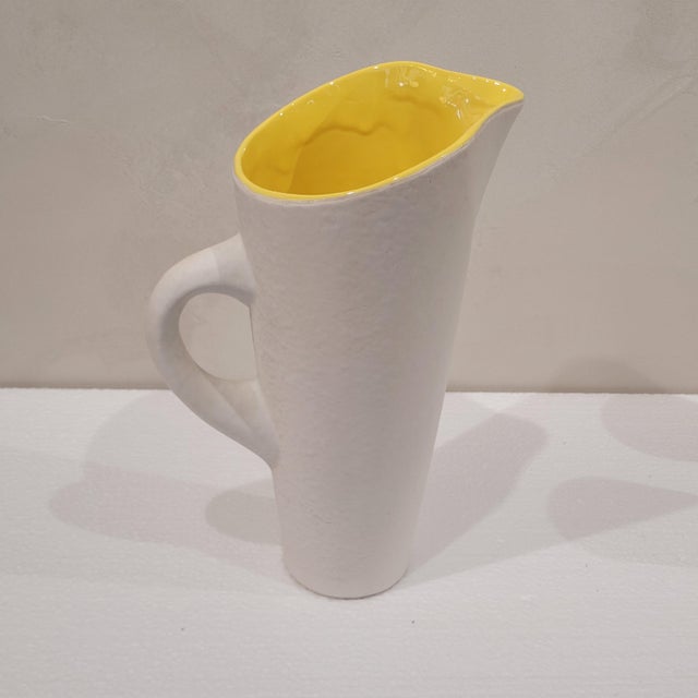Neustricer Jug and Glasses from Saint-Pair-sur-Mer Ceramics, France, 1950s, Set of 6 For Sale - Image 6 of 12
