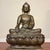 Mid 20th Century Large Nepalese Bronze Seated Buddha Sculpture Statue For Sale - Image 5 of 18