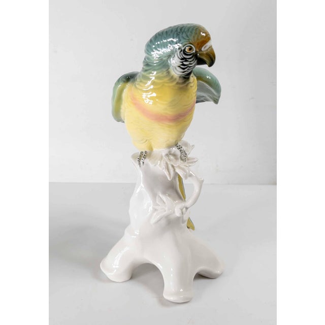 French 19th Century German Porcelain Macaw or Parrot Type Figure by Karl Ens For Sale - Image 3 of 11