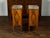 Pair of Italian 1840s Walnut Tables with Variegated Marble Top and Single Door For Sale - Image 10 of 11