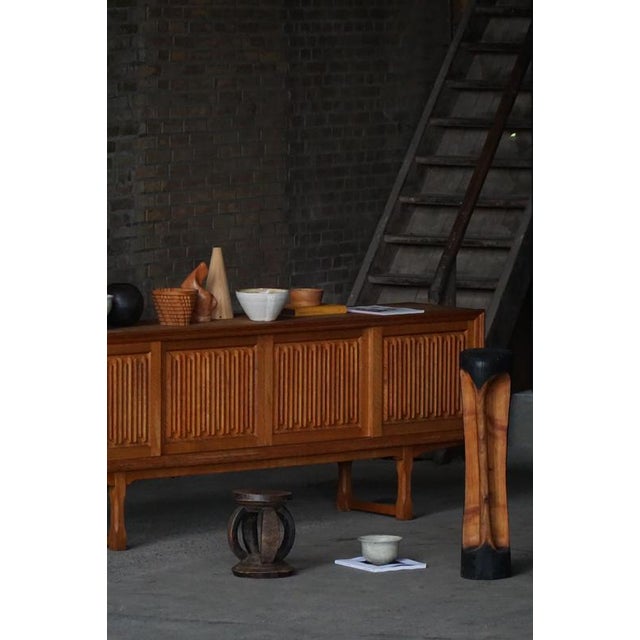 Vintage Low Sideboard in Oak, 1960s For Sale - Image 10 of 18