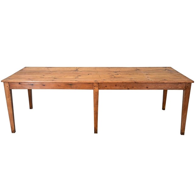 French 19th Century Pine Farm Table For Sale - Image 12 of 12
