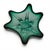 Murano Sommerso Emerald & Aquamarine Sculptural Star Art Glass Bowl 11.25" For Sale - Image 12 of 18