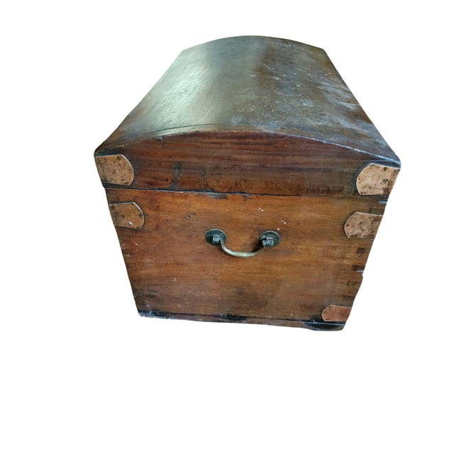 English Mid 19th Century Domed Top Trunk For Sale - Image 3 of 6