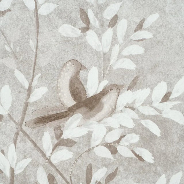 Schumacher X Colette Cosentino Sublime 4 Panel Set In Grisaille For Sale In New York - Image 6 of 6