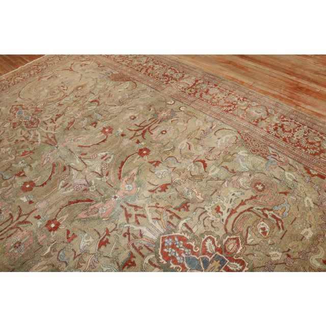 Late 19th Century Antique Zabihi Collection Persian Sarouk Ferahan Rug - 8'8" x 11'7" For Sale - Image 5 of 12