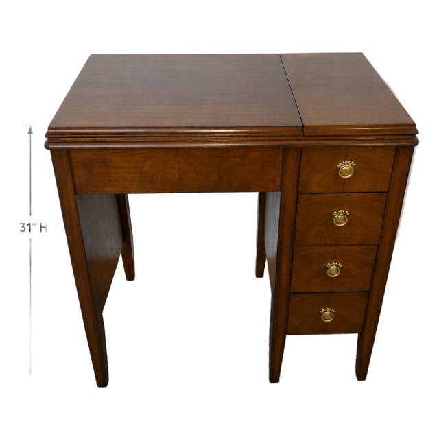 Vintage Sears Kenmore Sewing Machine & Folding Cabinet | Complete With Original Accessories For Sale