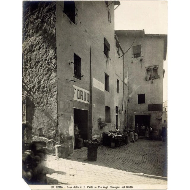 Views of ghetto in rome is a lot of two photographic prints on gelatin bromide hard paper. Information about pictures are...