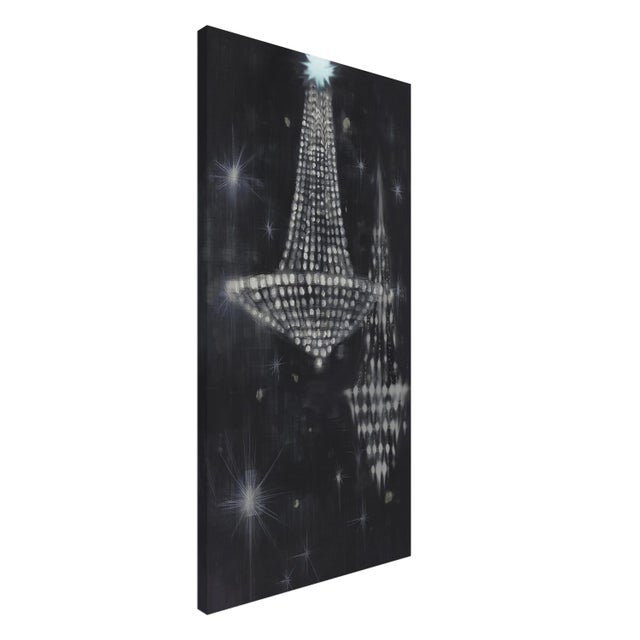 Modern Modernist Phosphorescent Chandelier Print on Canvas For Sale - Image 3 of 5