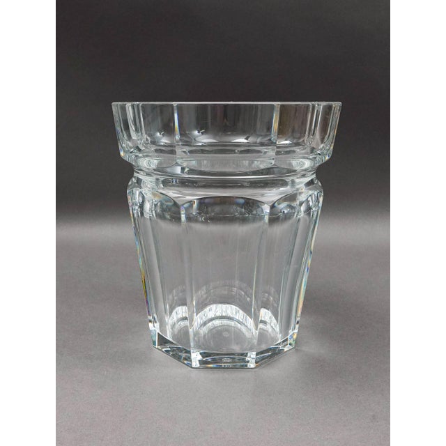 Late 20th Century Baccarat Crystal France Tiffany & Co. Harcourt Champagne Ice Bucket For Sale In Miami - Image 6 of 12