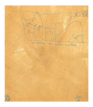 Jean Cocteau, Memories Du Pays Natal, Ink Drawing, 1920s