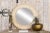 Wood Bleached Farmhouse Zellige Round Inlay Mirror For Sale - Image 7 of 8